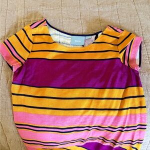 Maeve Pink and Yellow Striped Kids Tee